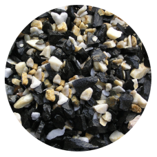 Грунт для акваріума Nechay ZOO чорно-білий середній