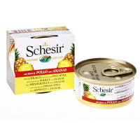 Консерви для кішок Schesir Chicken Pineapple Курка з Ананасом 0,075 кг Консерви для кішок Schesir Chicken Pineapple Курка з Ананасом 0,075 кг