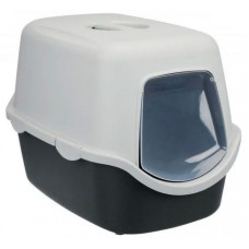 Закритий туалет для кішок Trixie Vico Litter Tray графітовий / світло-сірий (40271)