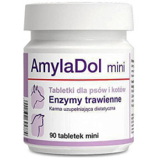 Вітаміни для травлення котів і собак Dolfos AmilaDol Mini, 90 табл Вітаміни для травлення котів і собак Dolfos AmilaDol Mini, 90 табл