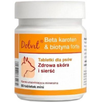 Вітаміни для собак Dolfos Beta-carotene Biotin Forte mini, 90 табл