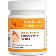 Вітаміни для собак Dolfos Beta-carotene Biotin Forte mini, 90 табл Вітаміни для собак Dolfos Beta-carotene Biotin Forte mini, 90 табл