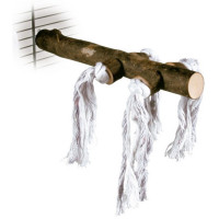 Жердинка для птахів Trixie натуральне дерево з канатами