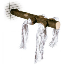 Жердинка для птахів Trixie натуральне дерево з канатами Жердинка для птахів Trixie натуральне дерево з канатами