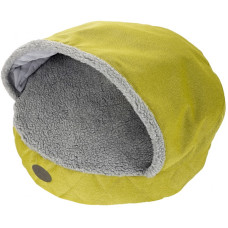 Лежак з капюшоном для собак і кішок Harley and Cho Cover Lime