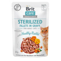 Влажный корм для стерилизованных кошек Brit Care Cat pouch 85 г, филе в соусе кролик (100526/0488)