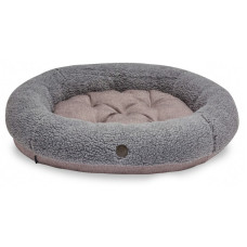 Овальний лежак для кішок і собак Harley and Cho Bagel Fur Gray