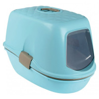 Туалет закрытый для кошек Trixie Berto с рамкой и сеткой, голубой/гранит (40163) Туалет закрытый для кошек Trixie Berto с рамкой и сеткой, голубой/гранит (40163)