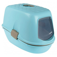 Туалет закритий для кішок Trixie Berto з рамкою і сіткою, блакитний / граніт (40163) Туалет закритий для кішок Trixie Berto з рамкою і сіткою, блакитний / граніт (40163)