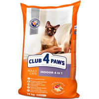 Корм для кішок Клуб 4 лапи 4 in 1 корм для домашніх кішок 14 кг